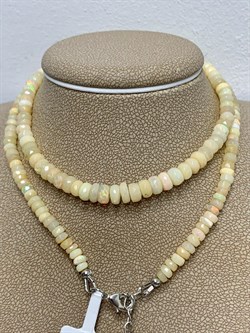 Бусы р.48 д.4-5,5 Опал Эфиопия арт: 084525-3 - фото 199273