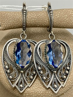 *Серьги Кокошник Фианит арт. 0033С-882 вес 10,8 г - фото 199286 *Серьги Кокошник Фианит арт. 0033С-882 вес 10,8 г - фото 199286