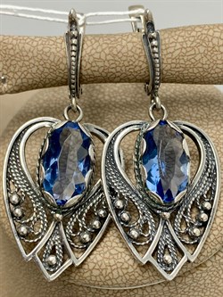 *Серьги Кокошник Фианит арт. 0033С-882 вес 10,8 г - фото 199287 *Серьги Кокошник Фианит арт. 0033С-882 вес 10,8 г - фото 199287