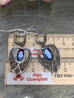 *Серьги Кокошник Фианит арт. 0033С-882 вес 10,8 г - фото 199291 *Серьги Кокошник Фианит арт. 0033С-882 вес 10,8 г - фото 199291