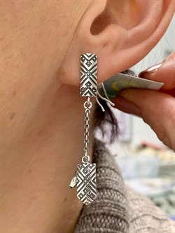 *Серьги Варежки арт. 1768С-040, Леди Самоцвет (Вес 5,4 г) - фото 199305 *Серьги Варежки арт. 1768С-040, Леди Самоцвет (Вес 5,4 г) - фото 199305