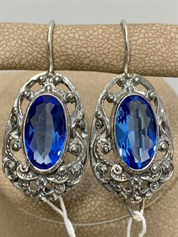 *Серьги Петли Таракан Фианит арт. 0077С-786 вес 10,1 г - фото 199333 *Серьги Петли Таракан Фианит арт. 0077С-786 вес 10,1 г - фото 199333