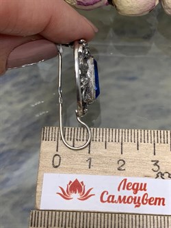 *Серьги Петли Таракан Фианит арт. 0077С-786 вес 10,1 г - фото 199335 *Серьги Петли Таракан Фианит арт. 0077С-786 вес 10,1 г - фото 199335