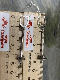 *Серьги Рапира Фианит арт. 0116С-829 вес 6,2 г - фото 199343 *Серьги Рапира Фианит арт. 0116С-829 вес 6,2 г - фото 199343