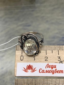 *Кольцо р.18,5 Горный Хрусталь Березка арт. 0156К-384 вес 6,3 г - фото 199362 *Кольцо р.18,5 Горный Хрусталь Березка арт. 0156К-384 вес 6,3 г - фото 199362