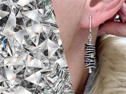 *Серьги Фианит Микс Ломтики б. арт. 0176С-470 вес 14,7 г - фото 199365 *Серьги Фианит Микс Ломтики б. арт. 0176С-470 вес 14,7 г - фото 199365