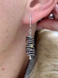 *Серьги Фианит Микс Ломтики б. арт. 0176С-470 вес 14,7 г - фото 199369 *Серьги Фианит Микс Ломтики б. арт. 0176С-470 вес 14,7 г - фото 199369