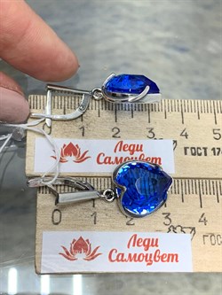 *Серьги Титаник Кварц арт. 0208С-9,8 Вес 9,8 г - фото 199396 *Серьги Титаник Кварц арт. 0208С-9,8 Вес 9,8 г - фото 199396