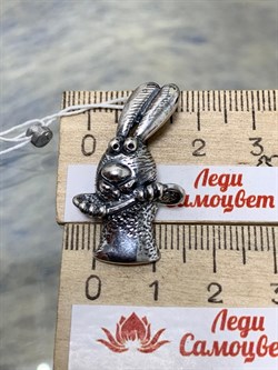 *Подвеска Кролик Фокус-покус арт. 0232П-4,9 вес 4,9 г - фото 199401
