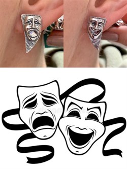 *Серьги Театр арт. 0252С-585 Вес 6 г - фото 199416 *Серьги Театр арт. 0252С-585 Вес 6 г - фото 199416