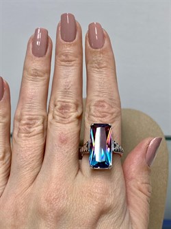 *Кольцо р.18,5 Турмалин синт. Каир арт. 0255К-652 вес 7,4 г - фото 199424 *Кольцо р.18,5 Турмалин синт. Каир арт. 0255К-652 вес 7,4 г - фото 199424