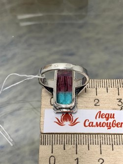 *Кольцо р.18,5 Турмалин синт. Каир арт. 0255К-652 вес 7,4 г - фото 199425 *Кольцо р.18,5 Турмалин синт. Каир арт. 0255К-652 вес 7,4 г - фото 199425