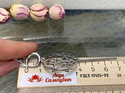 *Серьги Витраж арт. 0414Св-889 Леди Самоцвет Вес 10,7 г - фото 199519