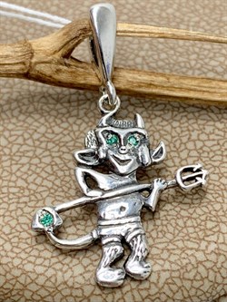 *Подвеска Чертик Фианит арт. 0426П-123 вес 1,9 г - фото 199555 *Подвеска Чертик Фианит арт. 0426П-123 вес 1,9 г - фото 199555