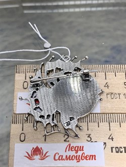 *Брошь Султанка Эмаль арт. 0464Б-638 вес 13 г - фото 199576