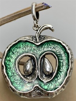 *Подвеска Яблоко Эмаль арт. 0465П-138 вес 11,8 г - фото 199580