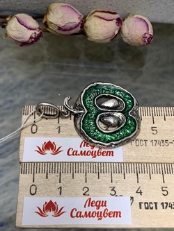 *Подвеска Яблоко Эмаль арт. 0465П-138 вес 11,8 г - фото 199584