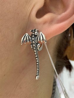 *Серьги Дракоша арт. 0493С-084 вес 9,1 г - фото 199600 *Серьги Дракоша арт. 0493С-084 вес 9,1 г - фото 199600