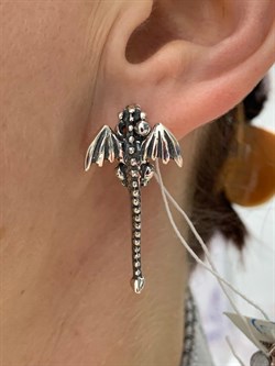 *Серьги Дракоша арт. 0493С-084 вес 9,1 г - фото 199601 *Серьги Дракоша арт. 0493С-084 вес 9,1 г - фото 199601