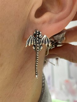 *Серьги Дракоша арт. 0493С-084 вес 9,1 г - фото 199602 *Серьги Дракоша арт. 0493С-084 вес 9,1 г - фото 199602