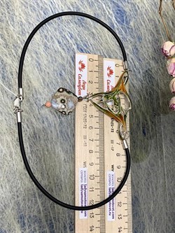 *Колье р.50 Океаническая Яшма Форест арт. 0532Ко-076 вес 23,2 г - фото 199623