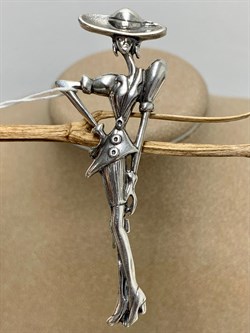 *Брошь Мадам арт. 0545Б-654 вес 9,4 г - фото 199627