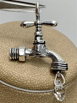 *Подвеска Мойдодыр Горный хрусталь арт. 0611П-302 Леди Самоцвет Вес 8,7 г - фото 199655