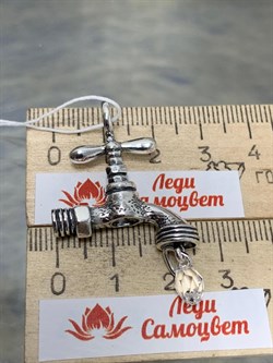 *Подвеска Мойдодыр Горный хрусталь арт. 0611П-302 Леди Самоцвет Вес 8,7 г - фото 199659