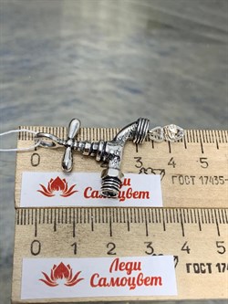 *Подвеска Мойдодыр Горный хрусталь арт. 0611П-302 Леди Самоцвет Вес 8,7 г - фото 199660