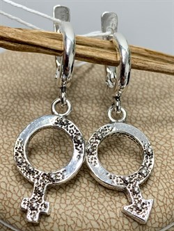 *Серьги Она-Он арт. 0681С-265 Вес 5,3 г - фото 199677 *Серьги Она-Он арт. 0681С-265 Вес 5,3 г - фото 199677