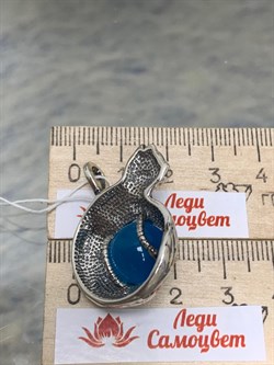 *Подвеска Голубой Улексит иск Клубок арт. 0785П-055 вес 13,4 г - фото 199718 *Подвеска Голубой Улексит иск Клубок арт. 0785П-055 вес 13,4 г - фото 199718