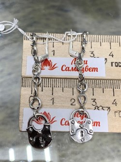 *Серьги Замочек арт. 0804С-289 Вес 9,5 г - фото 199738 *Серьги Замочек арт. 0804С-289 Вес 9,5 г - фото 199738