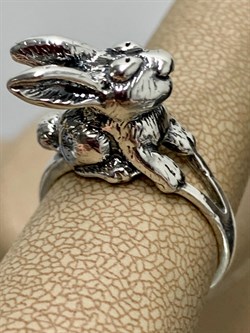 *Кольцо р.18,5 Зайчик арт. 0831К-424 вес 8,8 г - фото 199746 *Кольцо р.18,5 Зайчик арт. 0831К-424 вес 8,8 г - фото 199746