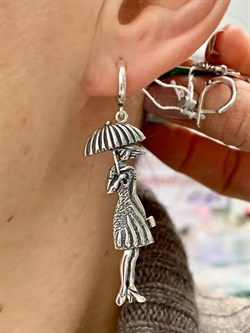 *Серьги Дождь арт. 0846С-924 Вес 10,9 г - фото 199758