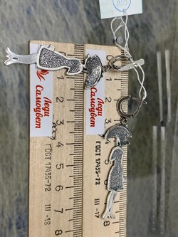 *Серьги Дождь арт. 0846С-924 Вес 10,9 г - фото 199761