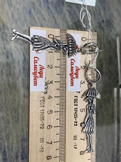 *Серьги Дождь арт. 0846С-924 Вес 10,9 г - фото 199762