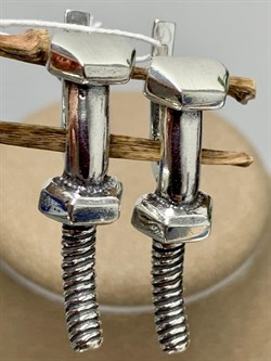 *Серьги The болт арт. 0896С-483 Леди Самоцвет Вес 8,2 г - фото 199776