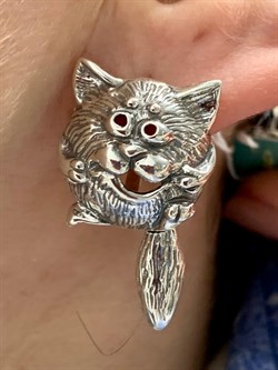 *Серьги Кот Кошарики арт. 0942С-208 Леди Самоцвет Вес 13,4 г - фото 199800 *Серьги Кот Кошарики арт. 0942С-208 Леди Самоцвет Вес 13,4 г - фото 199800