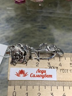 *Серьги Кот Кошарики арт. 0942С-208 Леди Самоцвет Вес 13,4 г - фото 199806 *Серьги Кот Кошарики арт. 0942С-208 Леди Самоцвет Вес 13,4 г - фото 199806