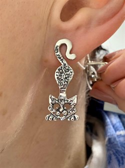 *Серьги Кот - дыбохвост арт. 0976С-894 Леди Самоцвет Вес 6,8 г - фото 199814 *Серьги Кот - дыбохвост арт. 0976С-894 Леди Самоцвет Вес 6,8 г - фото 199814
