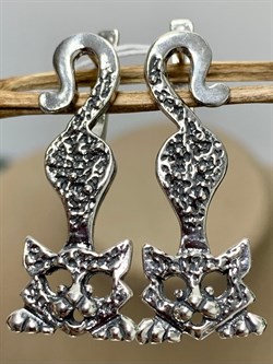 *Серьги Кот - дыбохвост арт. 0976С-894 Леди Самоцвет Вес 6,8 г - фото 199816 *Серьги Кот - дыбохвост арт. 0976С-894 Леди Самоцвет Вес 6,8 г - фото 199816