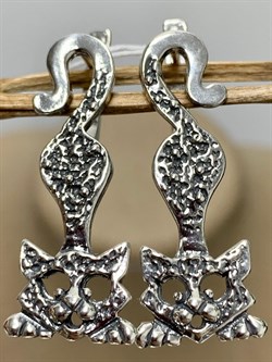 *Серьги Кот - дыбохвост арт. 0976С-894 Леди Самоцвет Вес 6,8 г - фото 199817 *Серьги Кот - дыбохвост арт. 0976С-894 Леди Самоцвет Вес 6,8 г - фото 199817