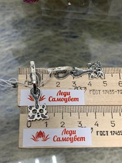 *Серьги Кот - дыбохвост арт. 0976С-894 Леди Самоцвет Вес 6,8 г - фото 199819 *Серьги Кот - дыбохвост арт. 0976С-894 Леди Самоцвет Вес 6,8 г - фото 199819