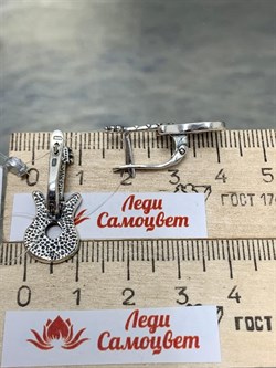 *Серьги Гитара арт. 37-СЛ001-58-1001159100526000 Леди Самоцвет вес 5,26 г - фото 199843 *Серьги Гитара арт. 37-СЛ001-58-1001159100526000 Леди Самоцвет вес 5,26 г - фото 199843