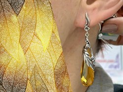 *Серьги Цитрин иск. Дефиле арт. 1001С-323 вес 12,4 г - фото 199848 *Серьги Цитрин иск. Дефиле арт. 1001С-323 вес 12,4 г - фото 199848