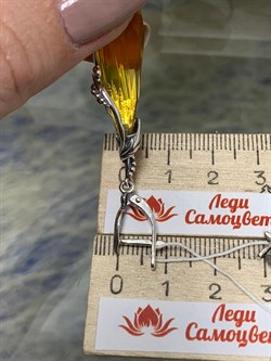 *Серьги Цитрин иск. Дефиле арт. 1001С-323 вес 12,4 г - фото 199853 *Серьги Цитрин иск. Дефиле арт. 1001С-323 вес 12,4 г - фото 199853