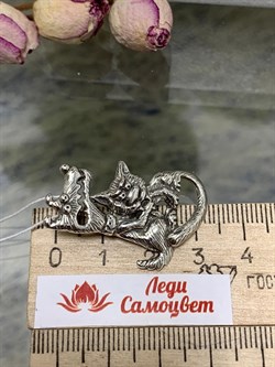 *Подвеска Кот и Пёс Дружба арт. 1007П-675 Леди Самоцвет Вес 6,7 г - фото 199861 *Подвеска Кот и Пёс Дружба арт. 1007П-675 Леди Самоцвет Вес 6,7 г - фото 199861