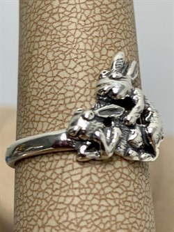 *Кольцо р.17,5 Кролики арт. 1029К-250 Леди Самоцвет Вес 3,7 г - фото 199882 *Кольцо р.17,5 Кролики арт. 1029К-250 Леди Самоцвет Вес 3,7 г - фото 199882