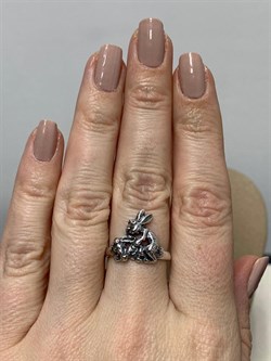 *Кольцо р.17,5 Кролики арт. 1029К-250 Леди Самоцвет Вес 3,7 г - фото 199889 *Кольцо р.17,5 Кролики арт. 1029К-250 Леди Самоцвет Вес 3,7 г - фото 199889