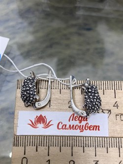 *Серьги Ёж арт. 1172С-843 Леди Самоцвет Вес 6,4 г - фото 200018 *Серьги Ёж арт. 1172С-843 Леди Самоцвет Вес 6,4 г - фото 200018